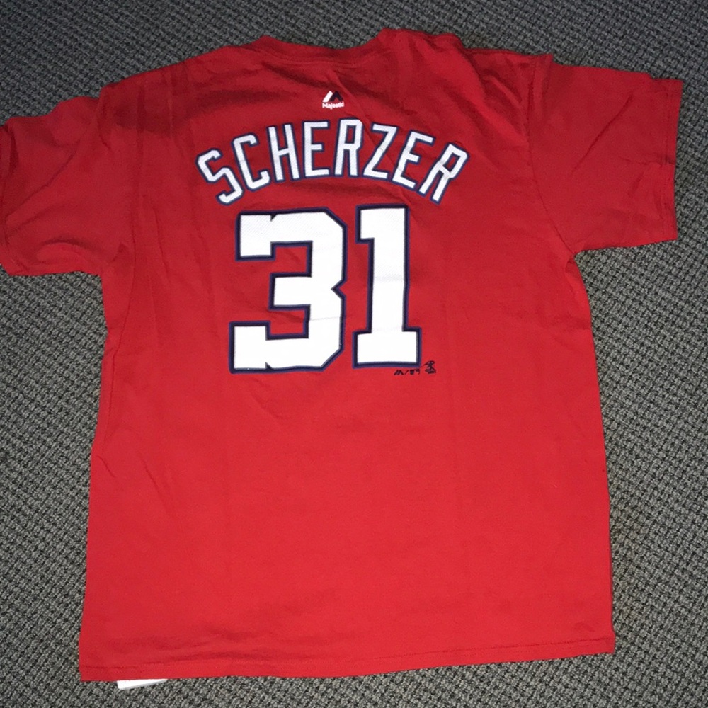 Washington Nationals Max Scherzer #31 Baseball Jersey Tee